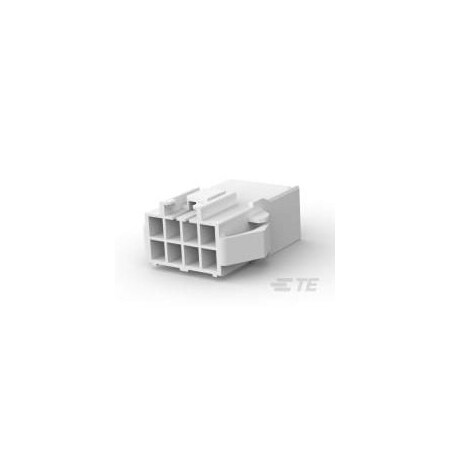 Te Connectivity Rectangular Power Connector, 8 Contact(S), Male, Crimp Terminal, Receptacle 176296-1